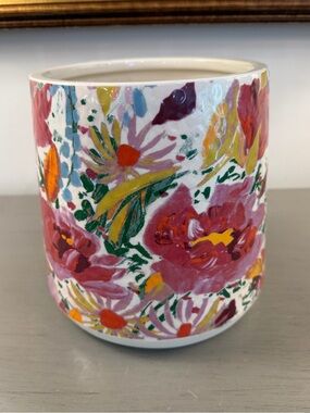 Opal House Target Flower Vase Planter Floral Pattern Holds Large Bouquet